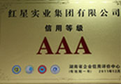 2010.12紅星實業集團有限公司AAA信用等級